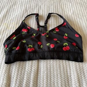 PINK Victoria's Secret Black Cherry Print Bra